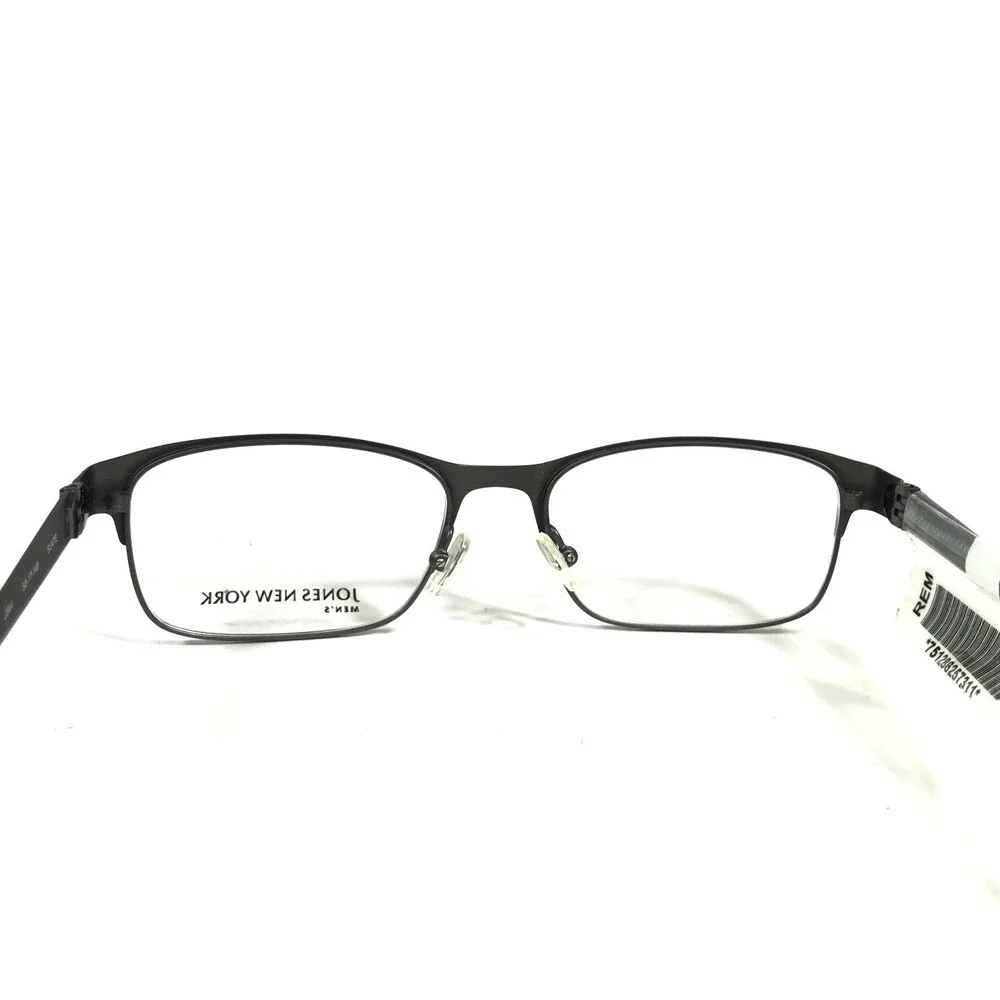 Jones New York Eyeglasses Frames J344 SLATE Grey Rectangular Full Rim 53-17-140